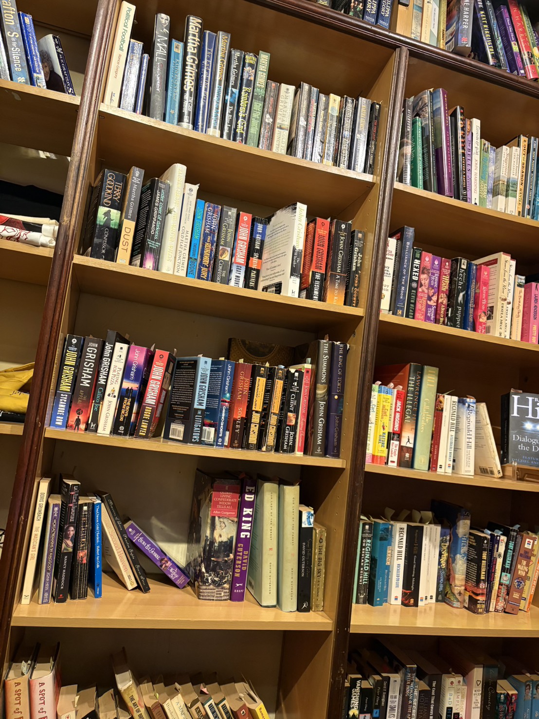 Bookshelves inside Infinity Books