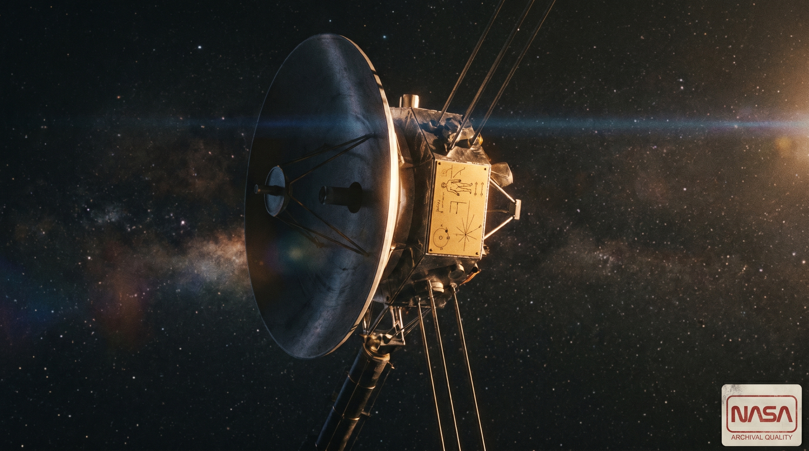 The Voyager spacecraft and its golden record